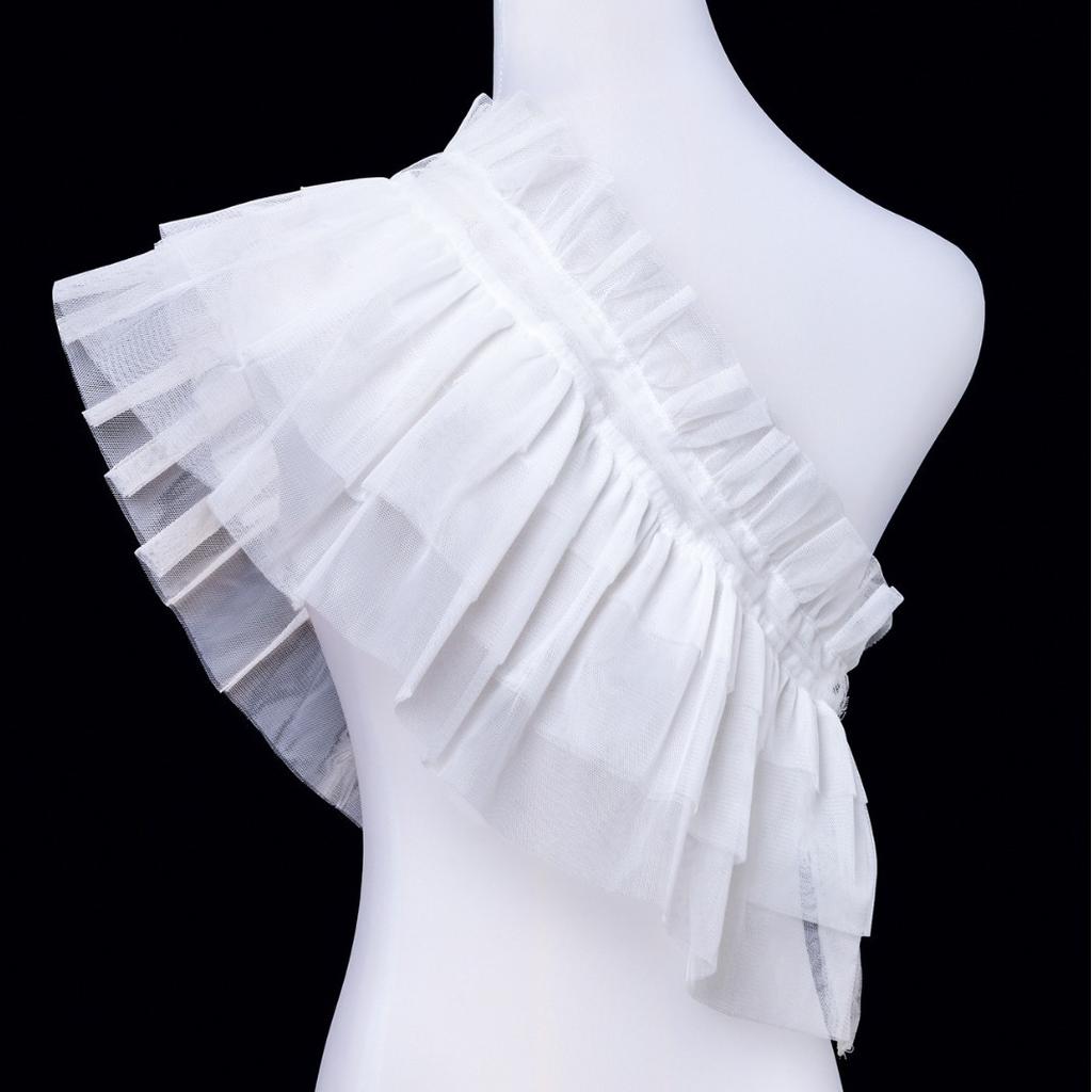 Ladies' Puffy Net Scarf Fake Collar Cosplay Accessory Makeup Ball Program Host Costume Prop