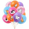 New Happy Birthday Party Flag Garland Cute Cat Dogs Animal Theme Birthday Decoration Colorful Paper Party Balloons Home Decor