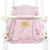 Cradle - bouncer - baby swing - for home and garden VELVET - PINK