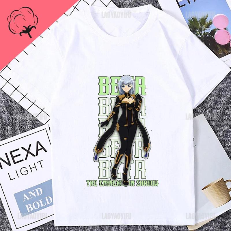The Eminence In Shadow Cool Printed Anime T-shirt Cotton Fashion Harajuku Style Man T Shirt Casual Loose Streetwear Unisex Tees
