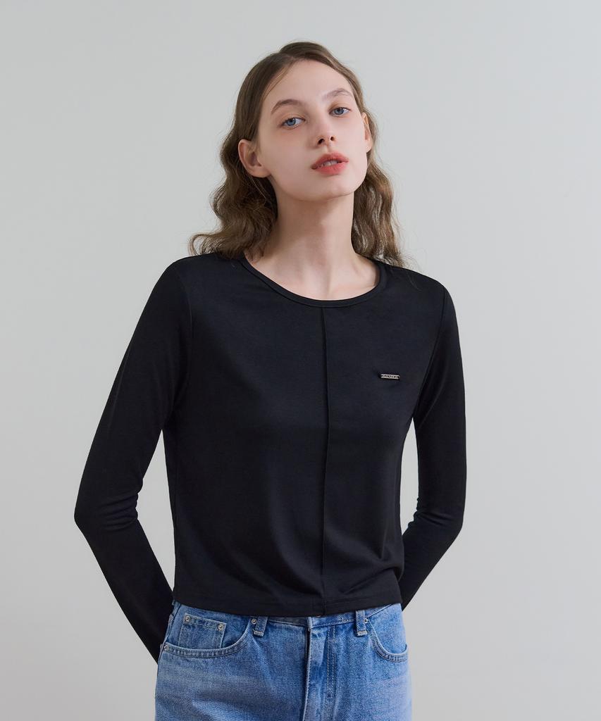 BASIKA Pintuck Long Sleeve T-Shirt_5 Colors