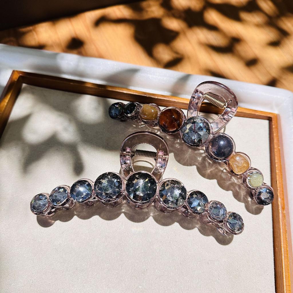 Duże Kryształowe Damskie Klamry do Włosów Krab Spinki do Włosów Kryształowe Klipsy do Włosów Wsuwki Kucyk Dziewczęce Akcesoria do Włosów Ozdoby Klamra do Włosów