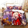Anime Genshin Impact Paimon Bedding Set Duvet Cover Bedroom Comforter Covers Single Twin King Size Quilt Cover Home Textile