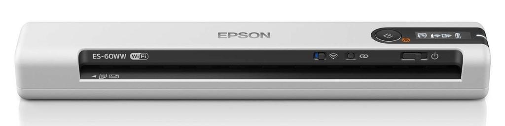 Epson Scanner ES-60WW (Mobile/A4/USB Compatible/Wi-Fi Compatible/White)