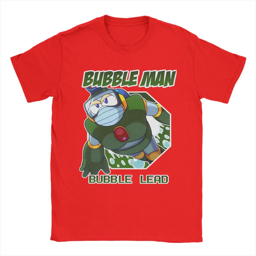 Megaman X Bubble Lead Bubble Man T Shirt Men Cotton Top Tee Aesthetic  Crewneck Short Sleeve