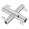 1/4 Inch 9/32 Inch 5/16 Inch 11/32 Inch Faucet Wrench Square Keys Plumber Bathroom Wrench ForHose Bib Spigots Valves