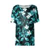 Women's Retro Printed Fashion Casual Round Neck Short Sleeve T-Shirt Top