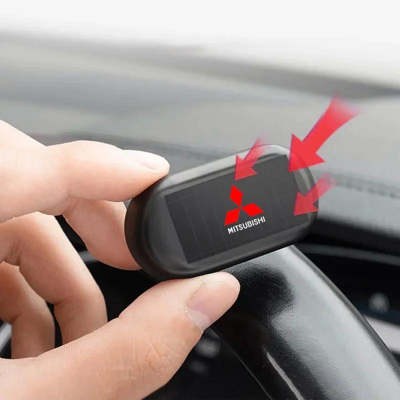 1Pcs Car Fake Security Light Solar Powered Simulated Dummy Alarm For Mitsubishi ASX Lancer Outlander Pajero EVO EX Lancer
