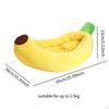 Hundebett Haustier Bananenform Plüsch Maschinenwaschbar Atmungsaktiv Tier Welpe für Klein