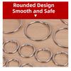 50/100Pcs Sturdy Metal Binder Ring Assorted Sizes Book Binder Hoops Loose Leaf Ring  Office Supplies