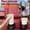 Multifunctional Car Seat Headrest Hooks Car Rear Seat Cup Holder with Cell Phone Holder and Storage Hooks for Bags Clothes
