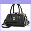 Elegant Vintage Pu Leather Handbag In Rich Wine Blue Black And Gold Perfect For Stylish Moms
