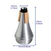 Aluminum Alloy Trumpet Silencers Mini Mute for Music Lover Silver Mute for Trumpet Musical Instrument Accessories