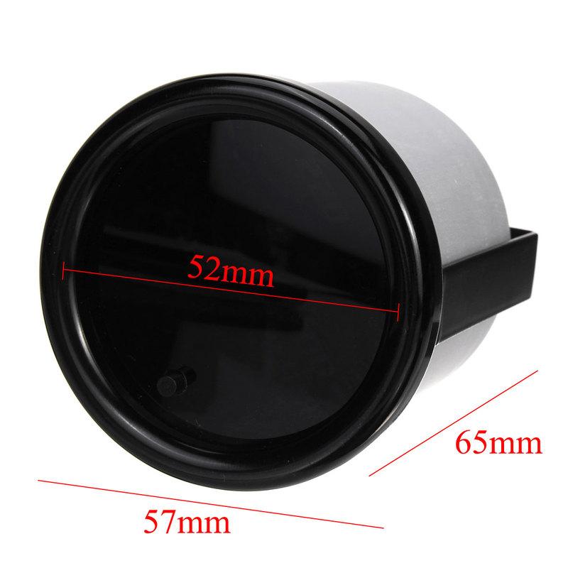 2" 52mm Transmission Temperature Gauge 80~260 F 7 Color LED Display Universal Car Trans Transmission Temperature Meter