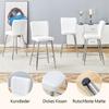 101cm High White PU Material Bar Stool Two-Piece Set: Ergonomic Backrest, Comfortable and Stylish.