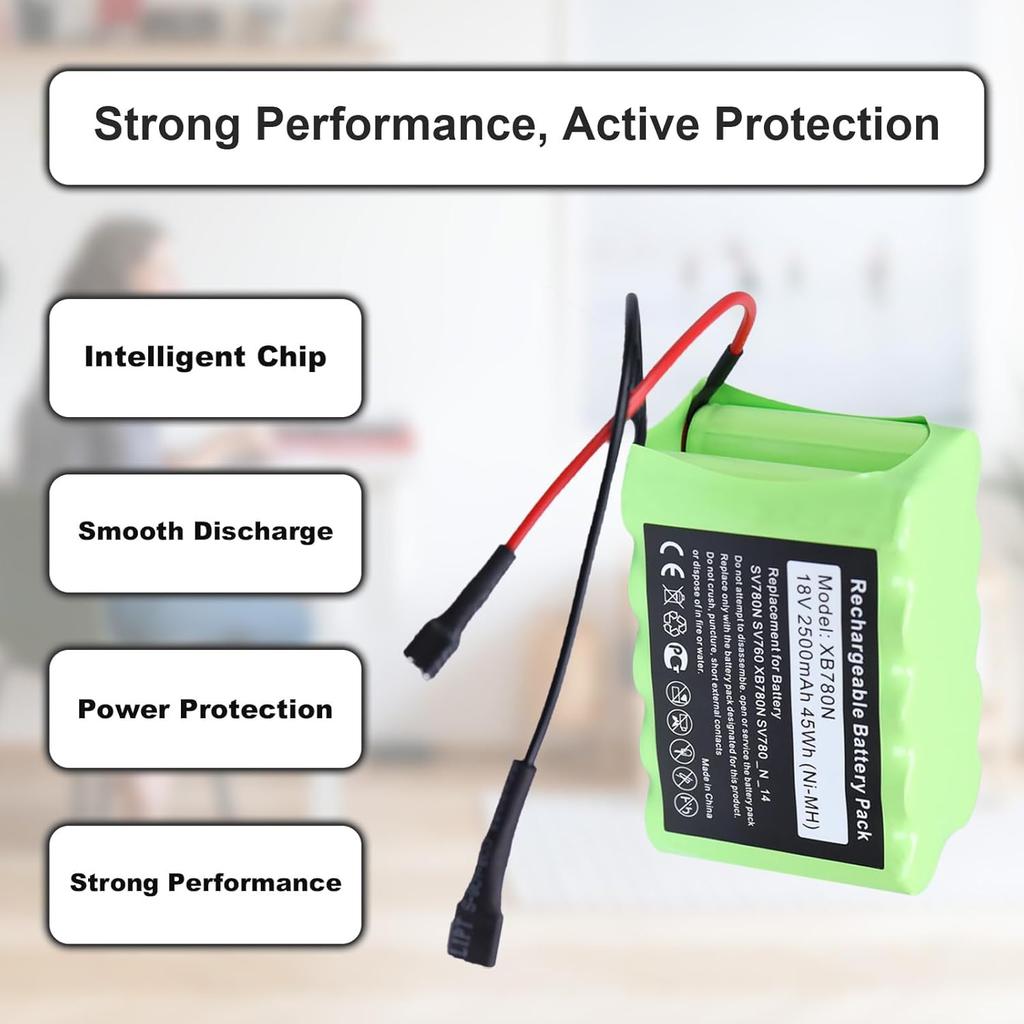 for Shark XB780N Replacement Battery - SV780 Battery Pack Replacement - XB780N, SV780, SV760, SV780N, SV780_N, SV780_N_14 Series Cordless Handheld