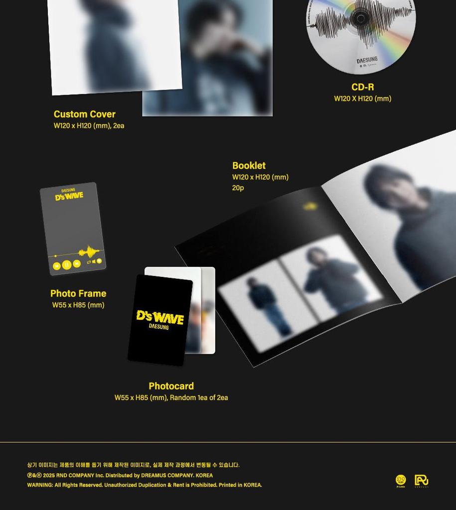 (BLACK JEWEL VER.) DAESUNG (BIGBANG) [D'S WAVE] 1st MINI ALBUM