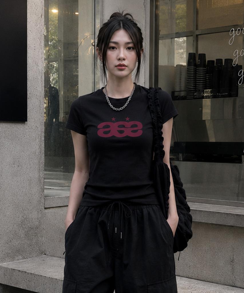Peideu Pd Ase Slim Fit Short Sleeve T-Shirt Black