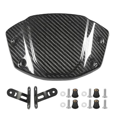 Motorcycle Front Screen Windshield Glossy Carbon Fiber Wind Deflector Fit For CB300R CB250R CB150R