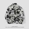 Autumn American Retro Embroidered Jacquard Jacket Men's Loose and Versatile Jacket