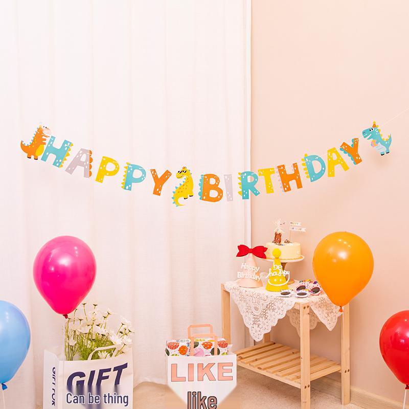 Happy Birthday Banner für die erste Party eines Babys Dekoration