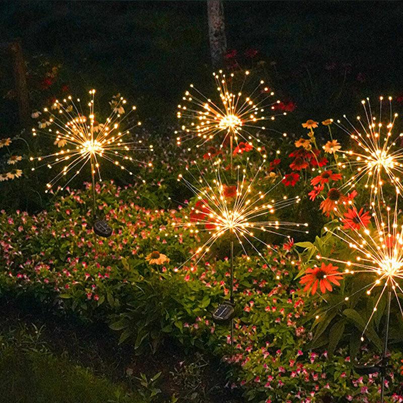 Solar LED Firework Ground Light