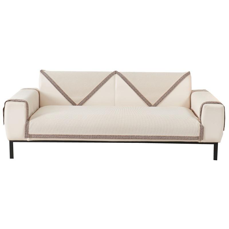 Modern Light Luxury Sofa Cushion Four Seasons Universal New Chenille Non-Slip Cushion Simple Leather Sofa Cover Cover Cloth