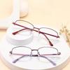 Men Reading Glasses Anti Blue Presbyopia Glasses Half Frame Farsightedness Business Óculos Anti Blue Light Glasses