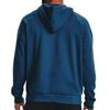Under Armour Felpa con cappuccio in pile con coulisse con logo solido Uomo felpe Blu 1379757-426