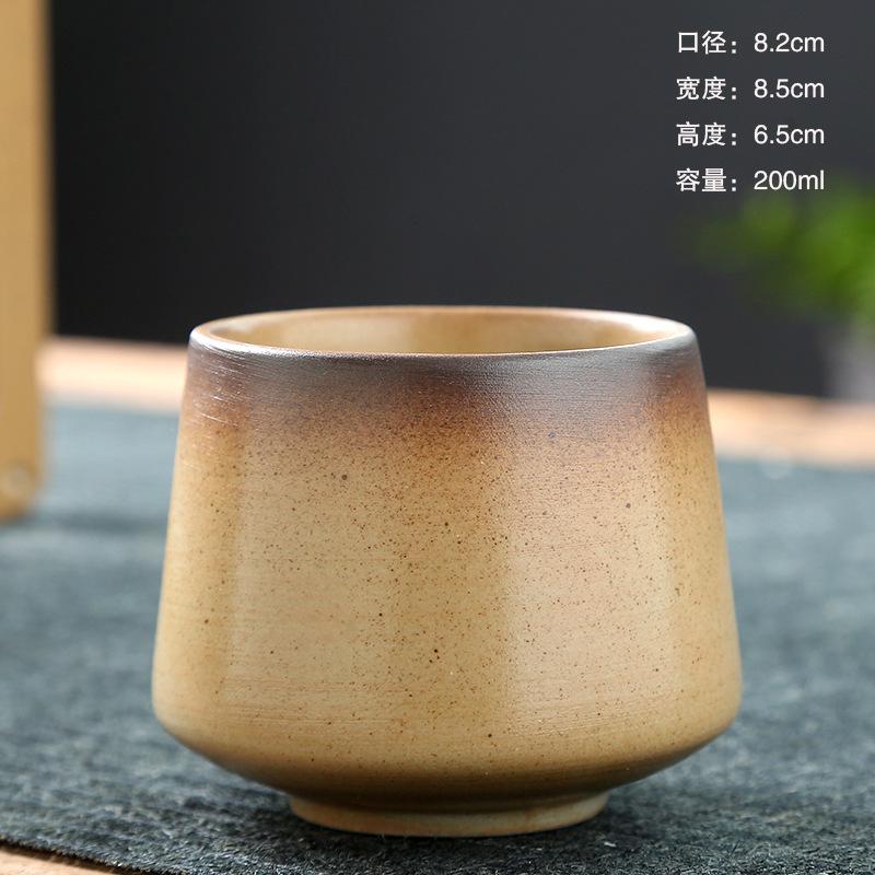 Ceramic Cup, Retro Coarse Pottery Coffee Cup, Personal Home Drinking Water, Single Cup, Siege Stove Tea Cup