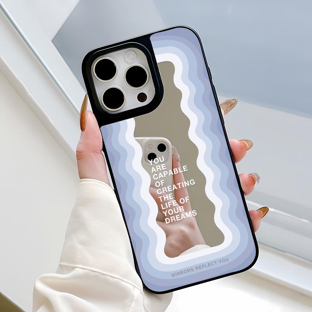 Applicable to Apple 17ProMax premium mirror mobile phone case 15/16 all-inclusive 13/12/14 Pro anti-drop niche
