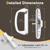 Single Cylinder   Steel Door Handle Set Includes  Installation Screws For Safety