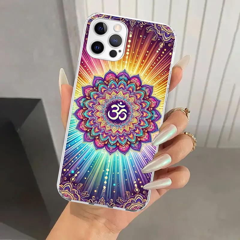 Mandala Chakra Insist Yoga Phone Case for Iphone 17 Air 16 15 Plus 14 13 Mini 12 11 Pro Max 16E 7 8 SE 2020 Soft Funda Print She