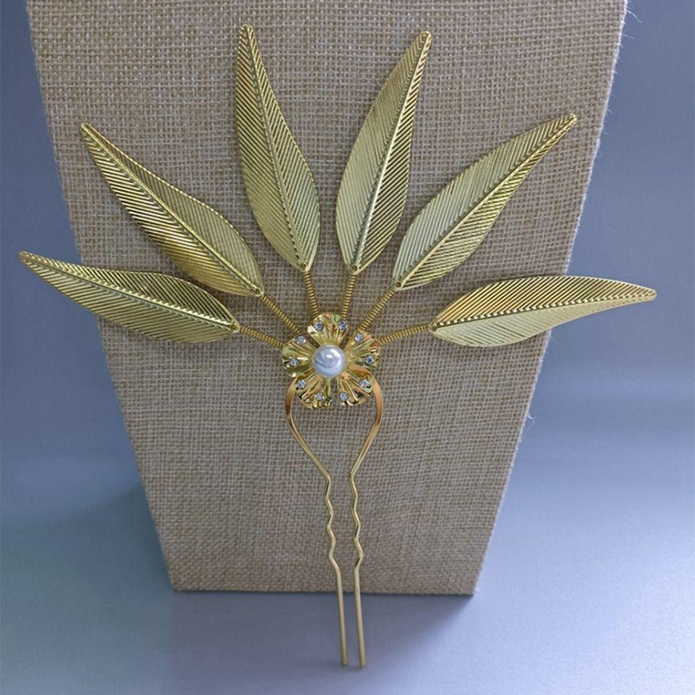 Hairstyle Design Tool Ancient Style Headwear U Shape Hairpin Thai Headdress Metal Hair Sticks