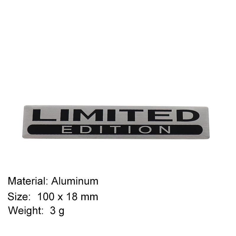 Aluminium Silber Special Edition Logo Limited Edition Emblem Auto Kotflügel Plakette Kofferraum Aufkleber LIMITED EDITION Aufkleber Zubehör