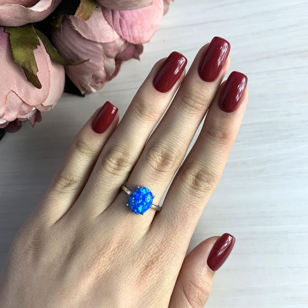 Серебряное кольцо с опалом 1.89ct (2024132) 2.17 гр. 925 пробы