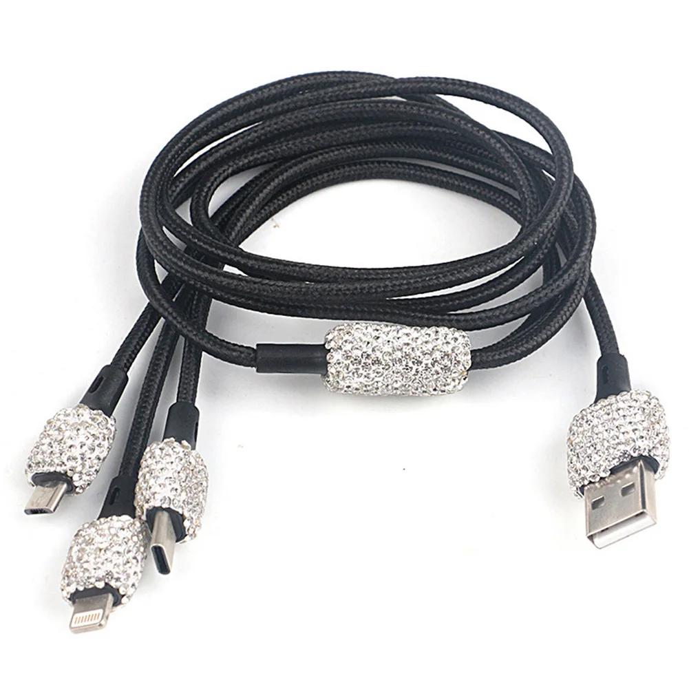 Ładowarka Samochodowa Wysadzana Diamentami Ładowarka Młotek Bezpieczeństwa do Telefonu Samochodowego Podwójne USB Szybkie Ładowanie Diamentowa Ładowarka do Telefonu Samochodowego Ze Stopu Aluminium