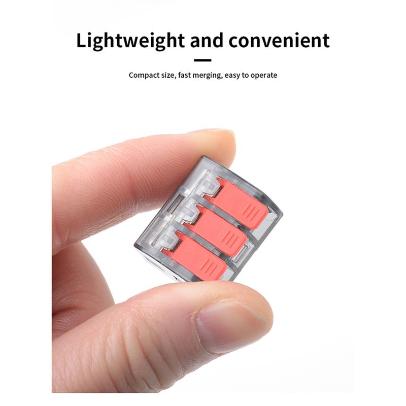 A25F-CMK63 Lever Wire Quick Connectors Clamp Electrical Cable Home Assortment Terminal Block 0.08-4Mm 32A 1 In 3 Out
