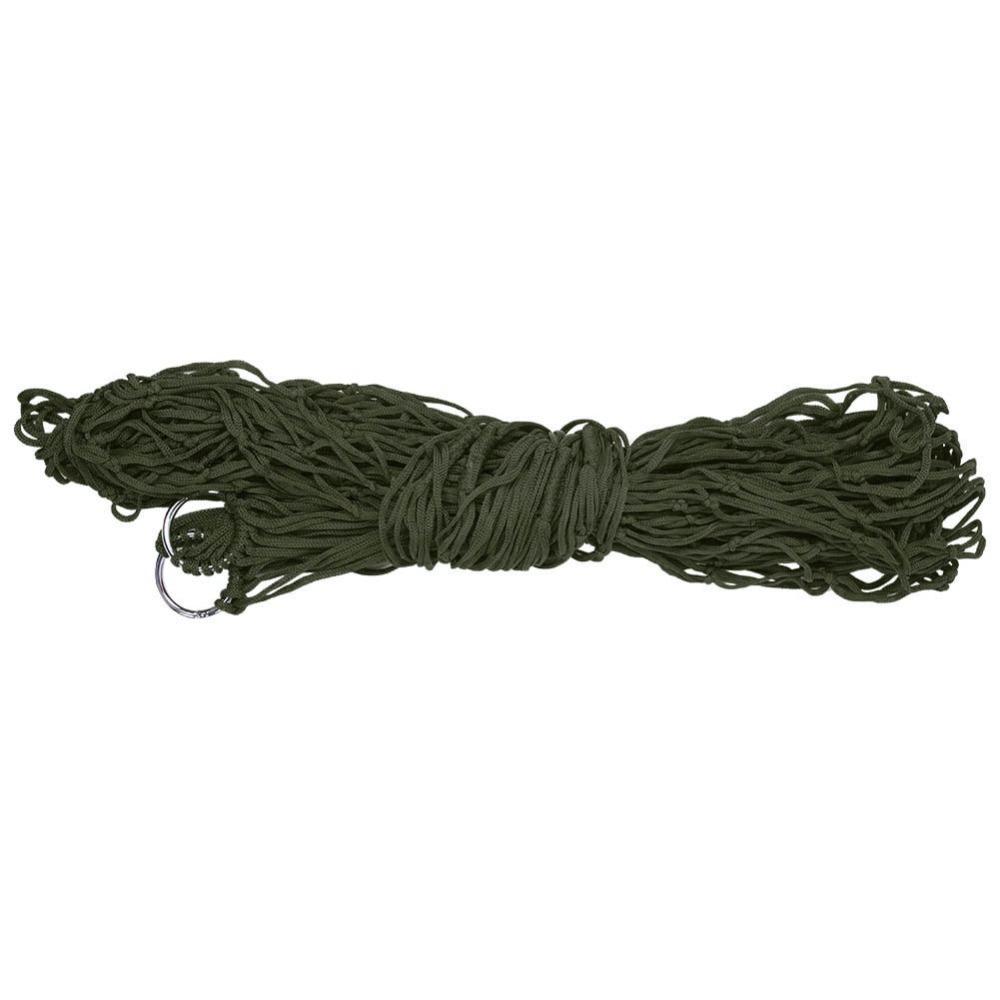 Durable Strong Load-Bearing Capacity Swing Hanging Bed Smooth Net Colorful Nylon Mesh Hammock Swing Hanging Rope Hammock Hiking