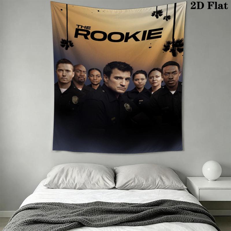 THE ROOKIE Wall Tapestry Aesthetic Wall Hanging Printed Fabric Blanket Decorative Tapestries for Bedroom Living Room Home Decor