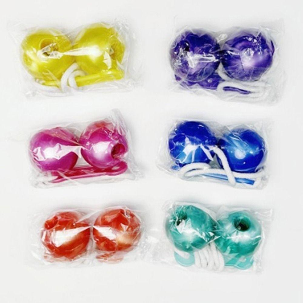 6Pcs Funny Collision Ball Toy Random Color Children's Park Balls Click Clack Ball  Holiday Gifts
