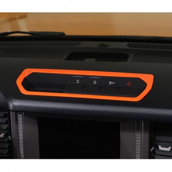 1x Orange Dashboard Differential Control Switch Cover Trim For Ford Bronco +