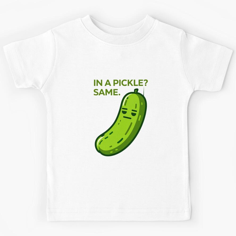 funny inappropriate pickles In a Pickle? Same Kids T-Shirt 130