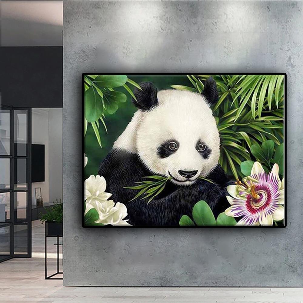 Cross Stitch Kit DIY Diamond Embroidery Animal Panda Diamond Painting Home Decor