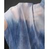 100x150cm Wave Blue White Tie-dyed Gradient Chiffon Fabric Silk Screen Yarn Chinese-style Cardigan Dress Designer for Clothing