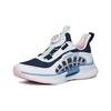 Anta Kids Wind Chaser 4.0 Non-Slip Shock Absorbing Wear-Resistant Breathable Low-Top Running Shoes Kids Sneaker Blue White Pink 322225516-7