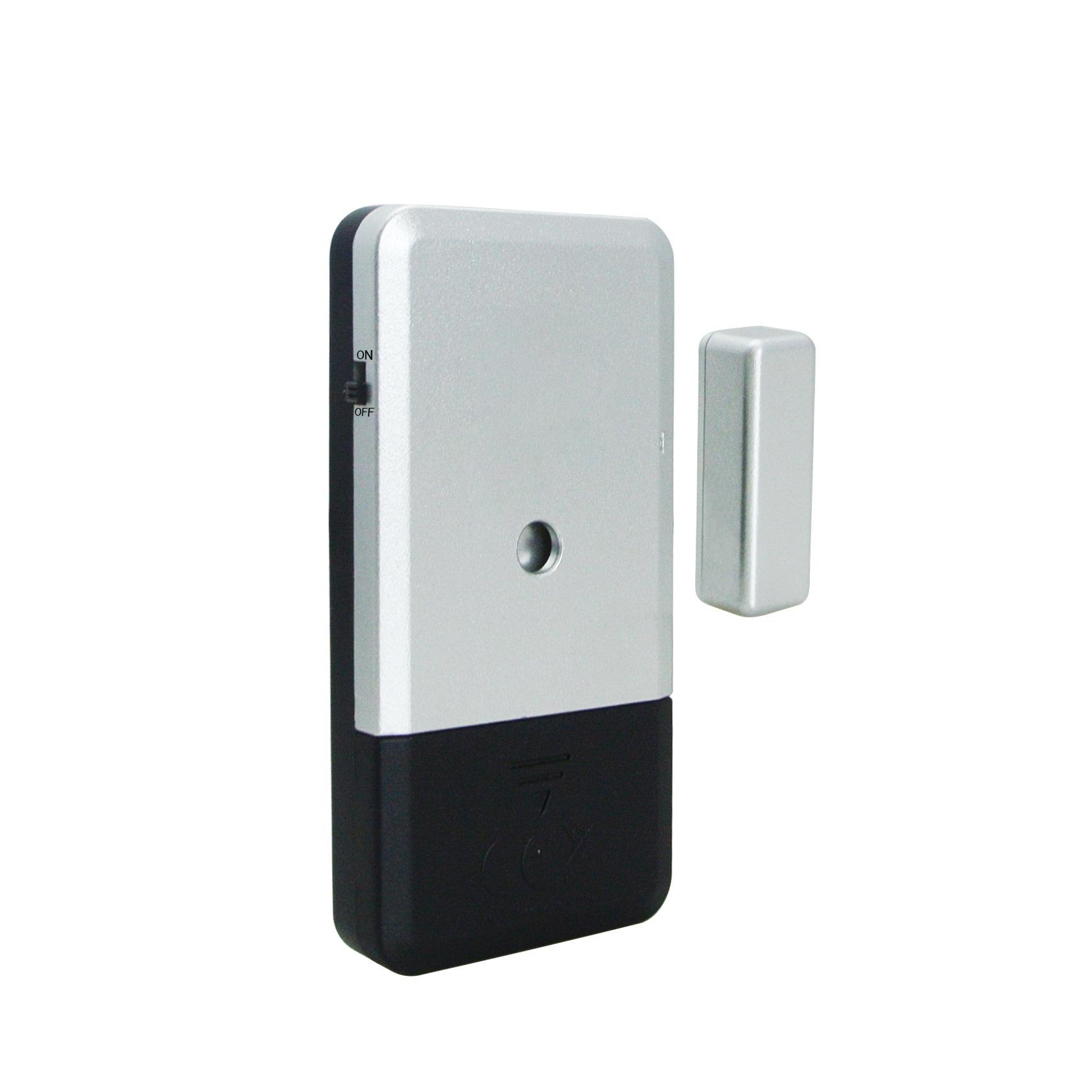 Ultra Slim Door Handle Alarm - Battery Powered Wireless Hanging Wall Mounted Intruder Alarm - Loud 125dB Siren