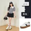 Leather German Training Shoes Women's 2026 Spring Platform Sports Forrest Gump Shoes Casual Height Increase Not Tired Feet Women's Shoes