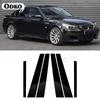 6PCS Window Trim Cover BC Column Sticker For BMW 5 Series E60 E61 Sedan 04-10 Polished Pillar Posts Gloss Black Styling Strip