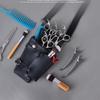 Hairdresser Scissors Bag Waist with Strap Lightweight PU Leather Multiple Compartments Versatile